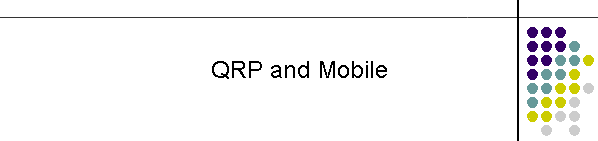 QRP and Mobile